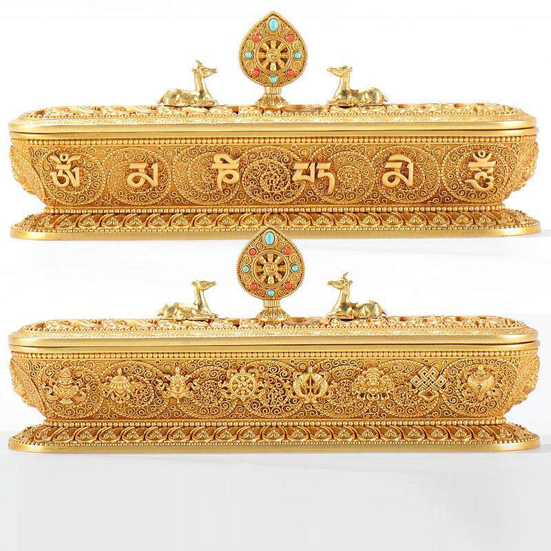 八吉祥线意香盒香炉DFH用室内禅用品熏香炉佛卧具家用品