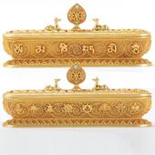 八吉祥线意香盒香炉DFH用室内禅用品熏香炉佛卧具家用品