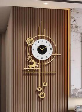 格表栅挂钟2025新款装A-25218时钟挂钟客厅饰挂墙挂钟简约现代创