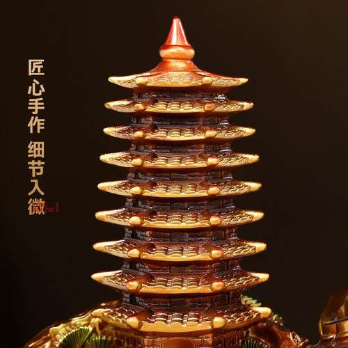 九层文昌塔笔摆件办公书室孩房桌面实用装饰品送子筒学BJ202412生