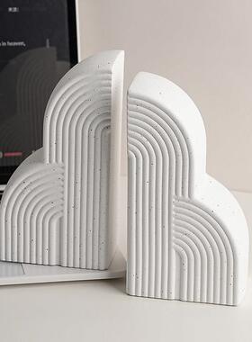 现代简约黑白创意书档摆件居家柜饰品客厅电视书柜房酒高241015半