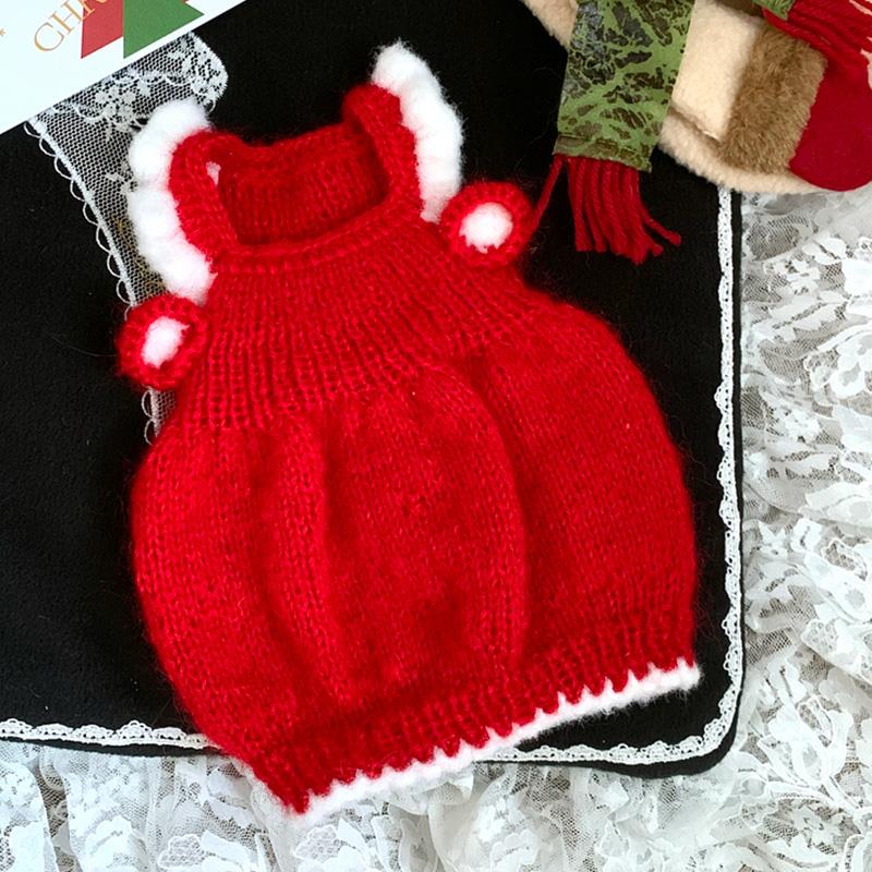 狗狗秋冬毛衣宠物猫咪编织裙手工幼猫幼犬钩织泡泡裙diy材料包