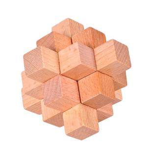 木质鲁班锁孔明锁小九通九根锁儿童玩具小学生学校智力开发教具