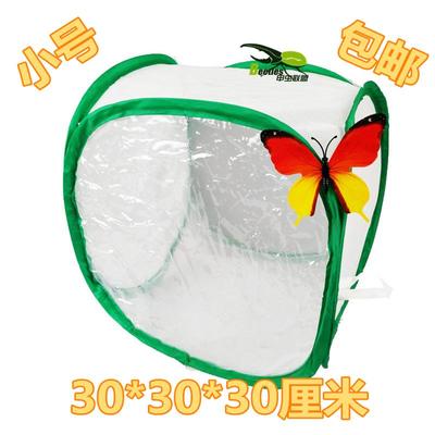 蛐蛐蟋蟀昆虫活体螳螂卵鞘孵化蝴蝶羽化饲养盒箱折叠网笼包邮