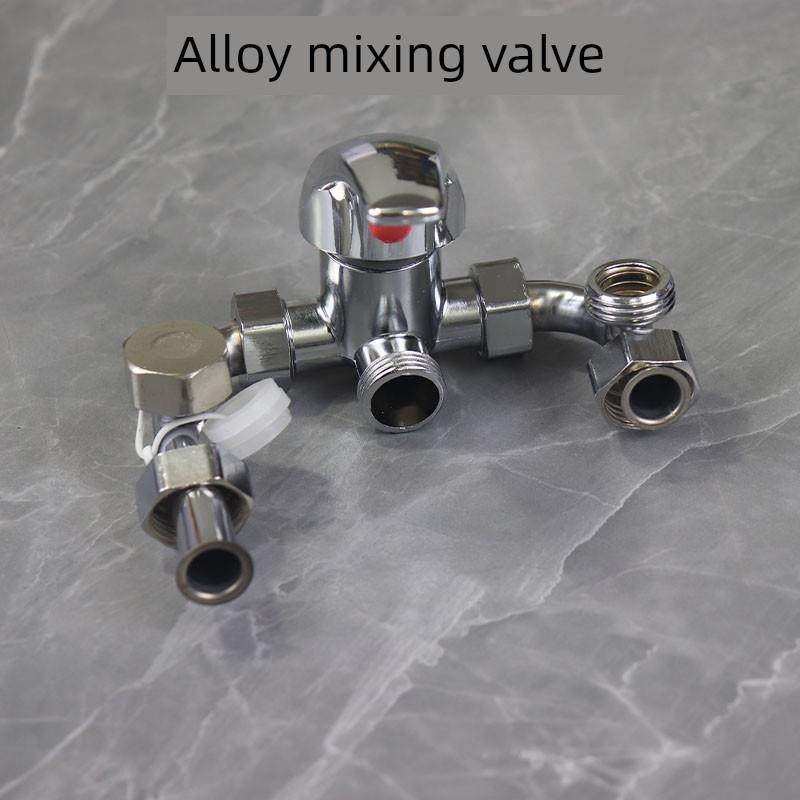 304不锈钢全铜电热水器混合阀表面安装开关冷热混合u形水龙头带