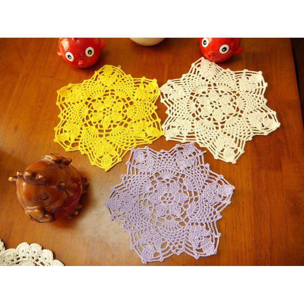 我爱我家纯手工勾花田园风棉线镂空家用餐饮精品桌布桌布杯垫,居家布艺,桌布,淘宝优惠券,粉丝福利购,淘宝优惠卷