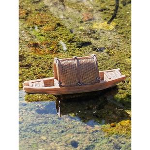 乡村田园老房子摆件小石桥桌面创意微景观造景庭院客厅送朋友礼物