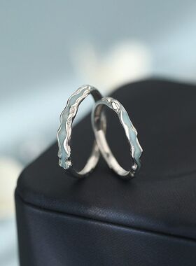 XBK潮汐原创情侣对戒胶999之诺