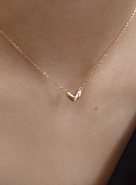 鑫葆康设计感简约爱心镶钻镀金