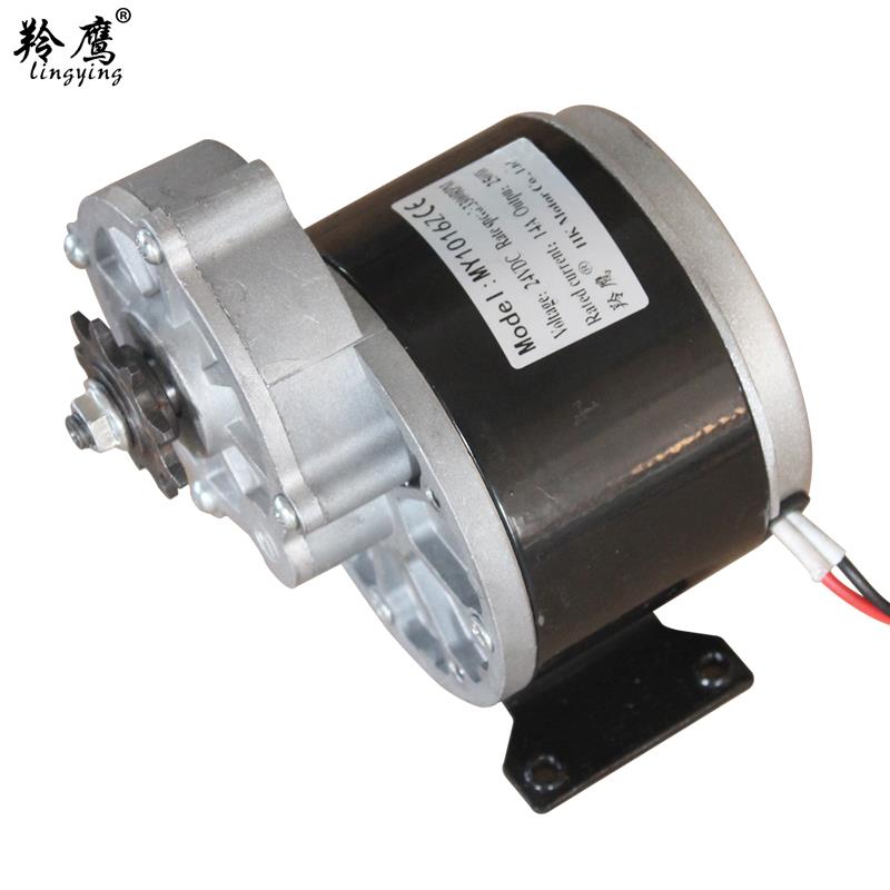 羚鹰电动车三轮车电机12V24V250W350W减速有刷MY1016Z2尤奈特同款