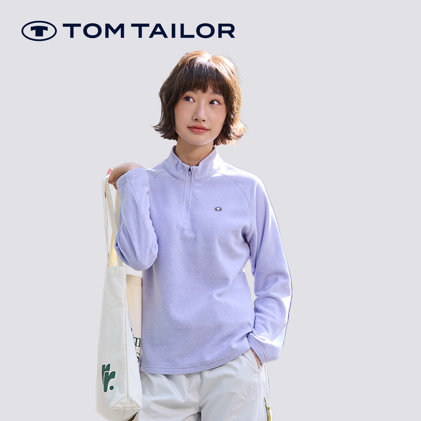 汤姆泰勒秋冬加绒长袖抓绒卫衣女