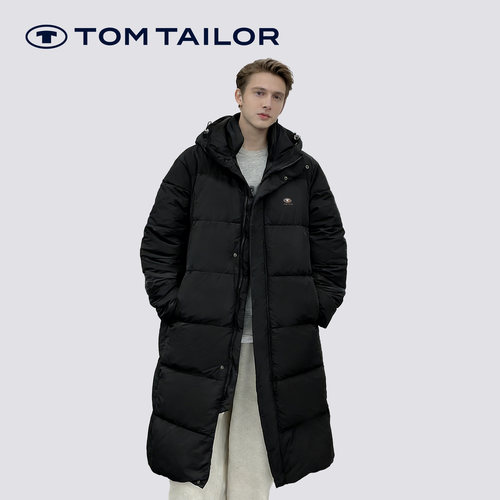 【鸭绒】TOM TAILOR鸭绒羽绒男士中长款冬季新款加厚保暖羽绒外套