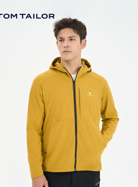 TOM TAILOR 秋季外套男款新款防风保暖休闲户外运动夹克简约上衣