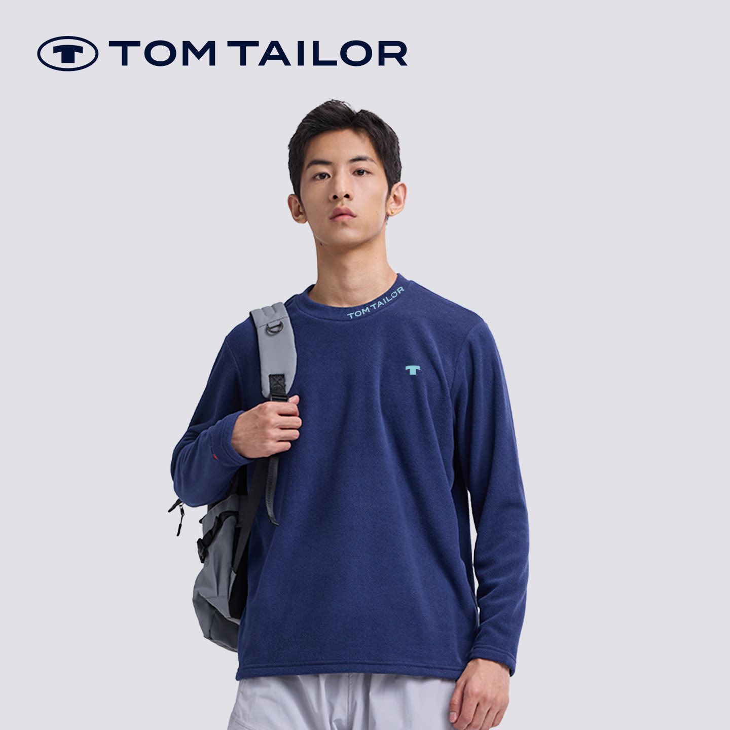 汤姆泰勒秋季圆领套头卫衣男