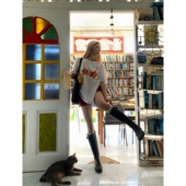 顽季 T恤女上衣夏 豹纹五角星内衣印花甜辣短袖 果 韩系小众设计感