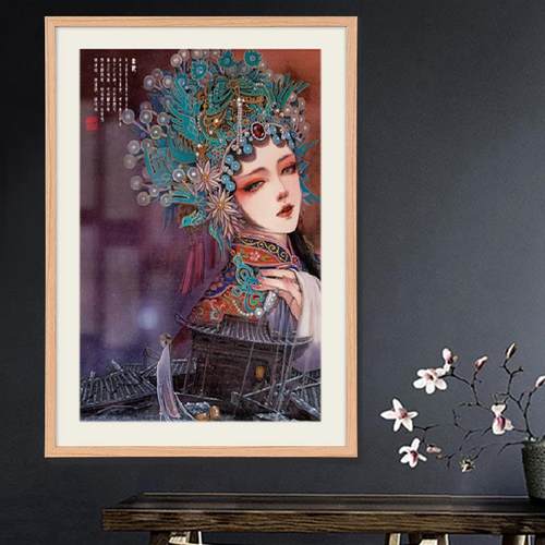 国潮中国风拼图框1000片框架装裱70x50x75海贼王102x34x98长相框