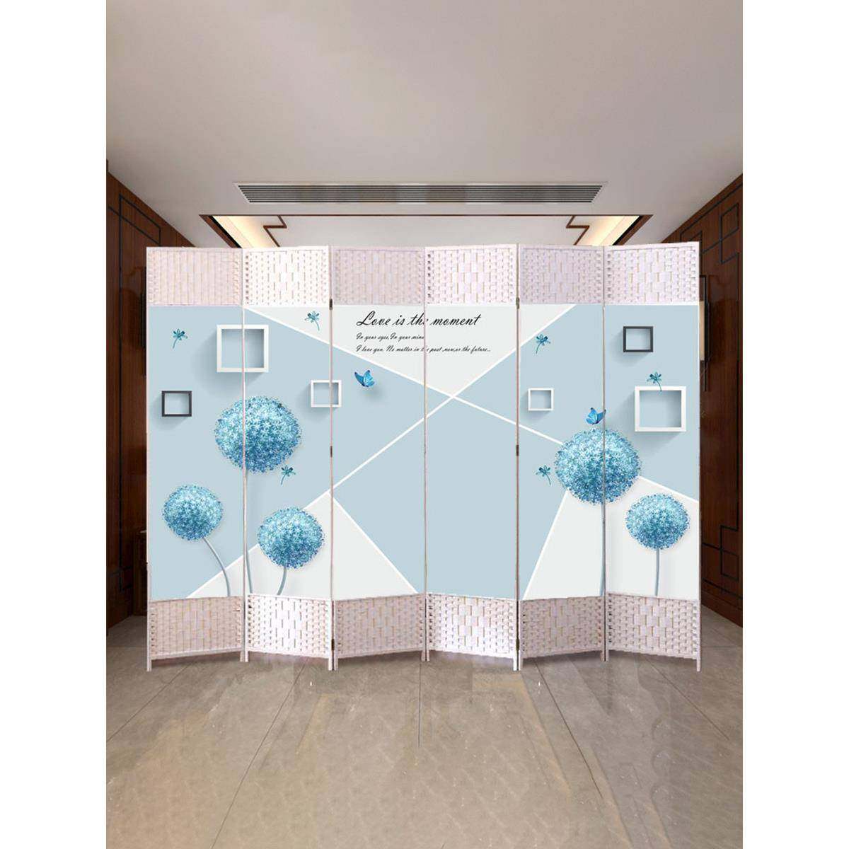 屏风隔断简约现代可折叠移动客厅卧室办公室进门玄关帘遮挡墙家用