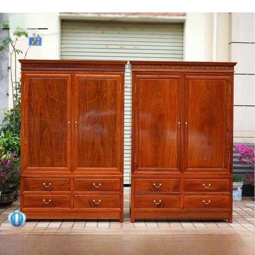 缅甸红木红木衣柜大水果红木原木顶箱柜全榫卯结构加厚单板明清古