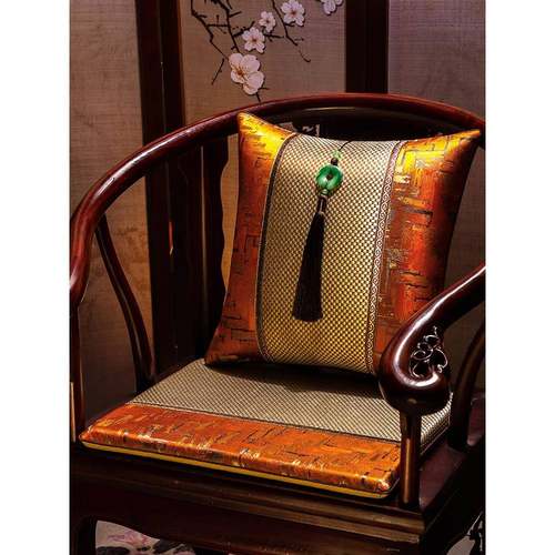 夏季凉席中式红木沙发坐垫餐椅夏天实木圈椅太师椅垫椅子茶椅凉垫