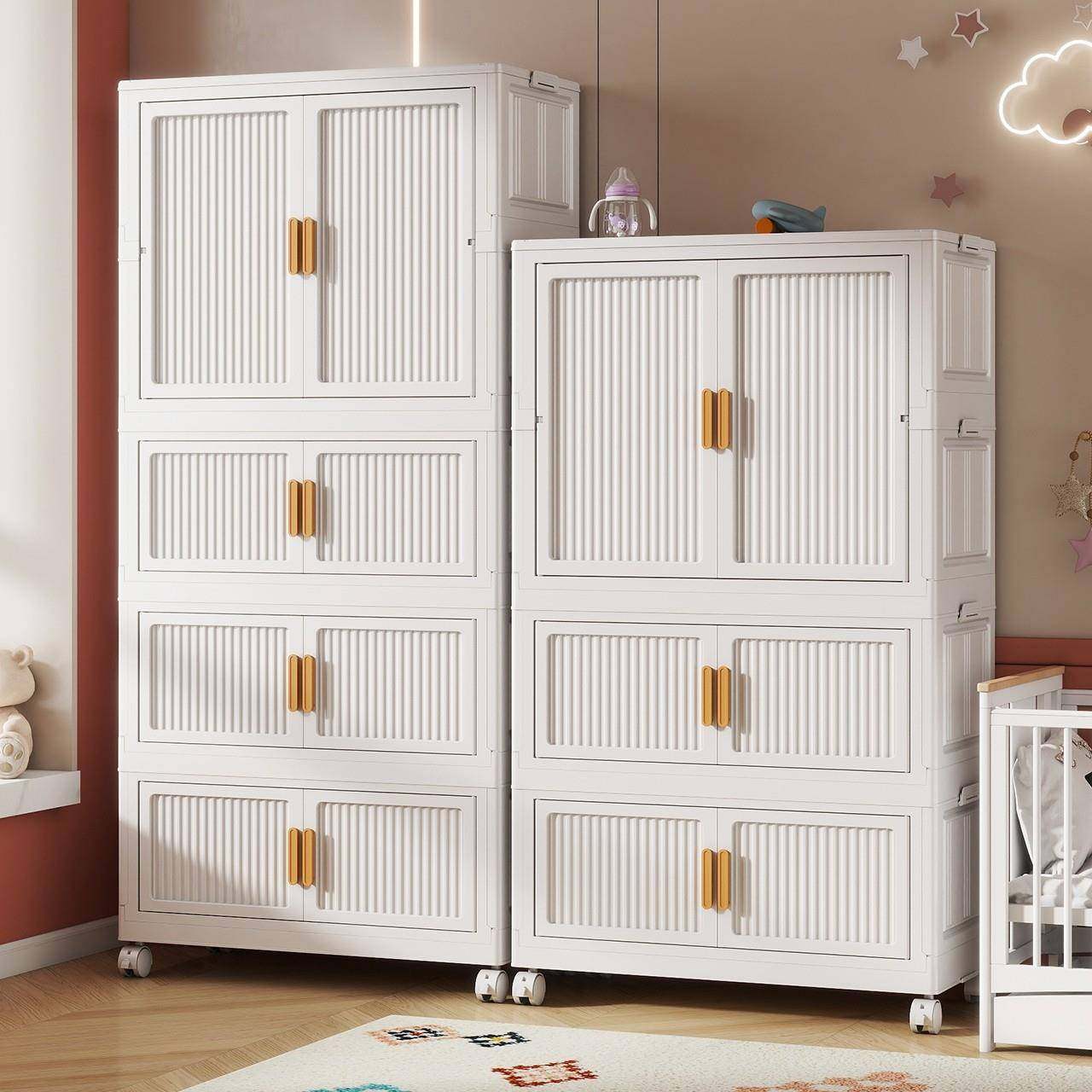 折叠儿童衣柜宝宝免安装衣橱家用挂衣式收纳柜简易婴儿衣柜储物柜