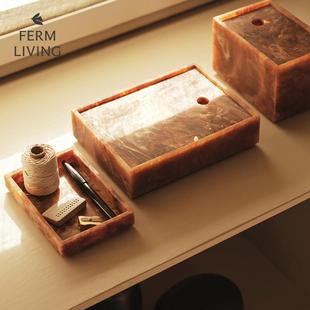 Box树脂收纳盒饰品盒装 Mist 饰桌面摆件 Living 丹麦进口Ferm