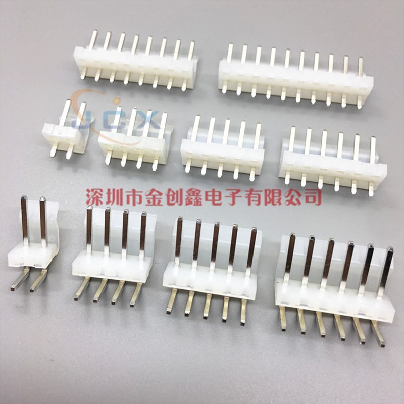 CH3.96弯针 3.96mm间距弯针针座90度插座2P3P4P5P6P7P8P9P10P-12P