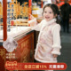 大小卷女童中国风汉服连衣裙2025新款 冬季 新年儿童加棉加厚拜年服