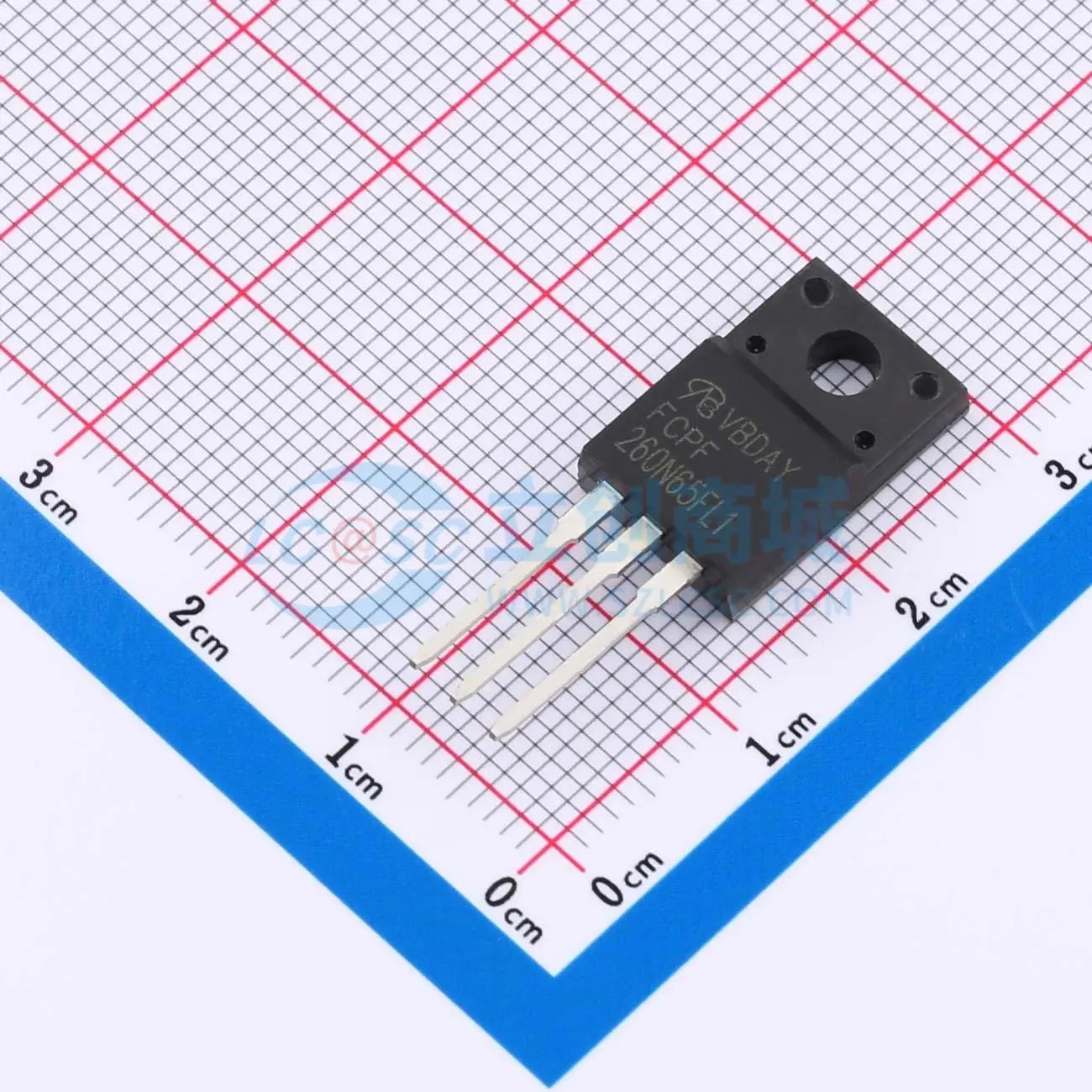 场效应管MOS FCPF260N65FL1-F154-VB TO-220F 650V 18A 1个N沟道 - 实物图