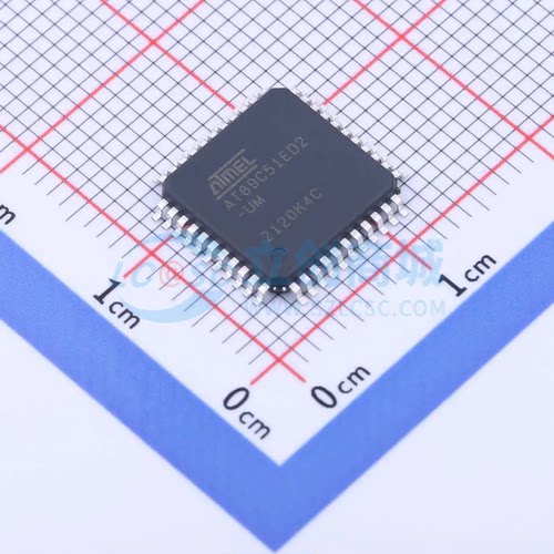 单片机芯片 AT89C51ED2-RLTUM QFP-44(10x10) 64KB 60MHz