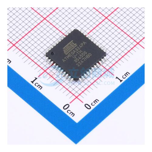 单片机芯片 ATMEGA324PA-AUR TQFP-44(10x10) 32KB 20MHz
