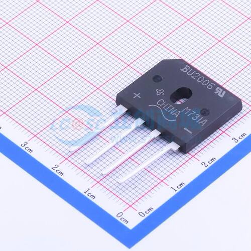 整流桥 BU2006-M3/45 SIP-4 600V 20A 原装正品 电子元器件