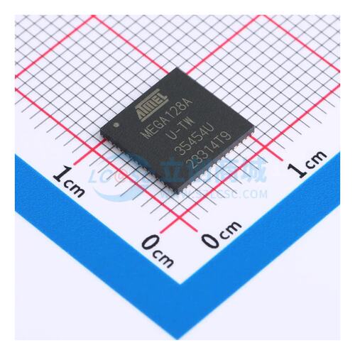 单片机芯片 ATMEGA128A-MUR QFN-64-EP(9x9) 128KB 16MHz