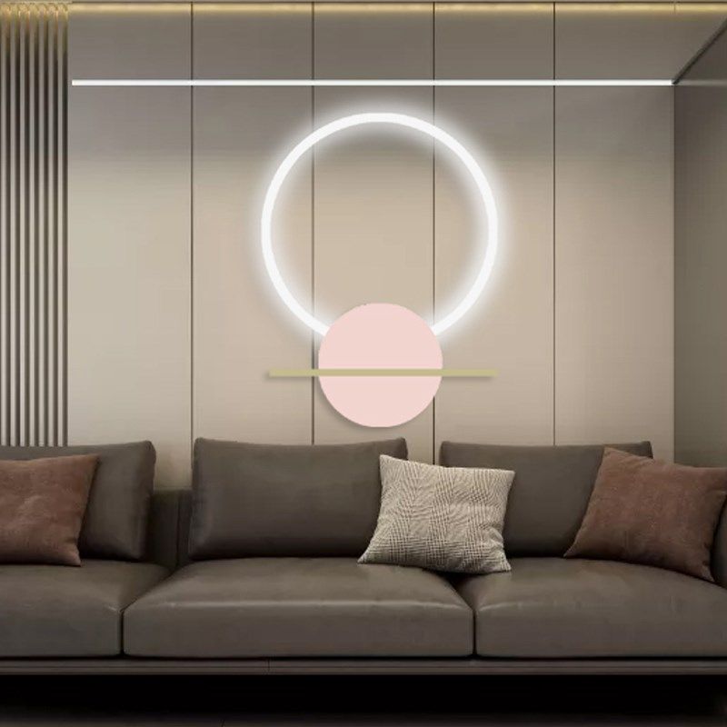 欧式极简客厅沙发背景墙装饰酒店餐厅铁艺挂件卧室书房墙上壁饰灯,家居饰品,壁饰,淘宝优惠券,粉丝福利购,淘宝优惠卷