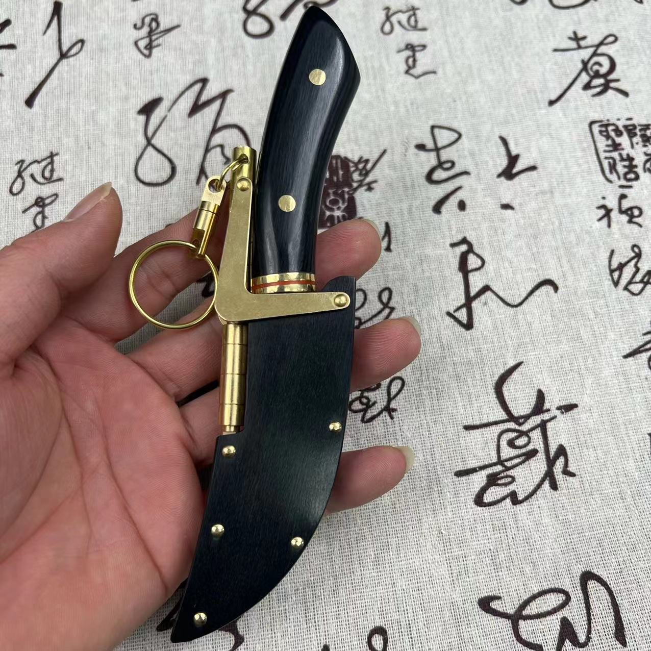 便携牛羊手把肉刃带套吃肉小刃