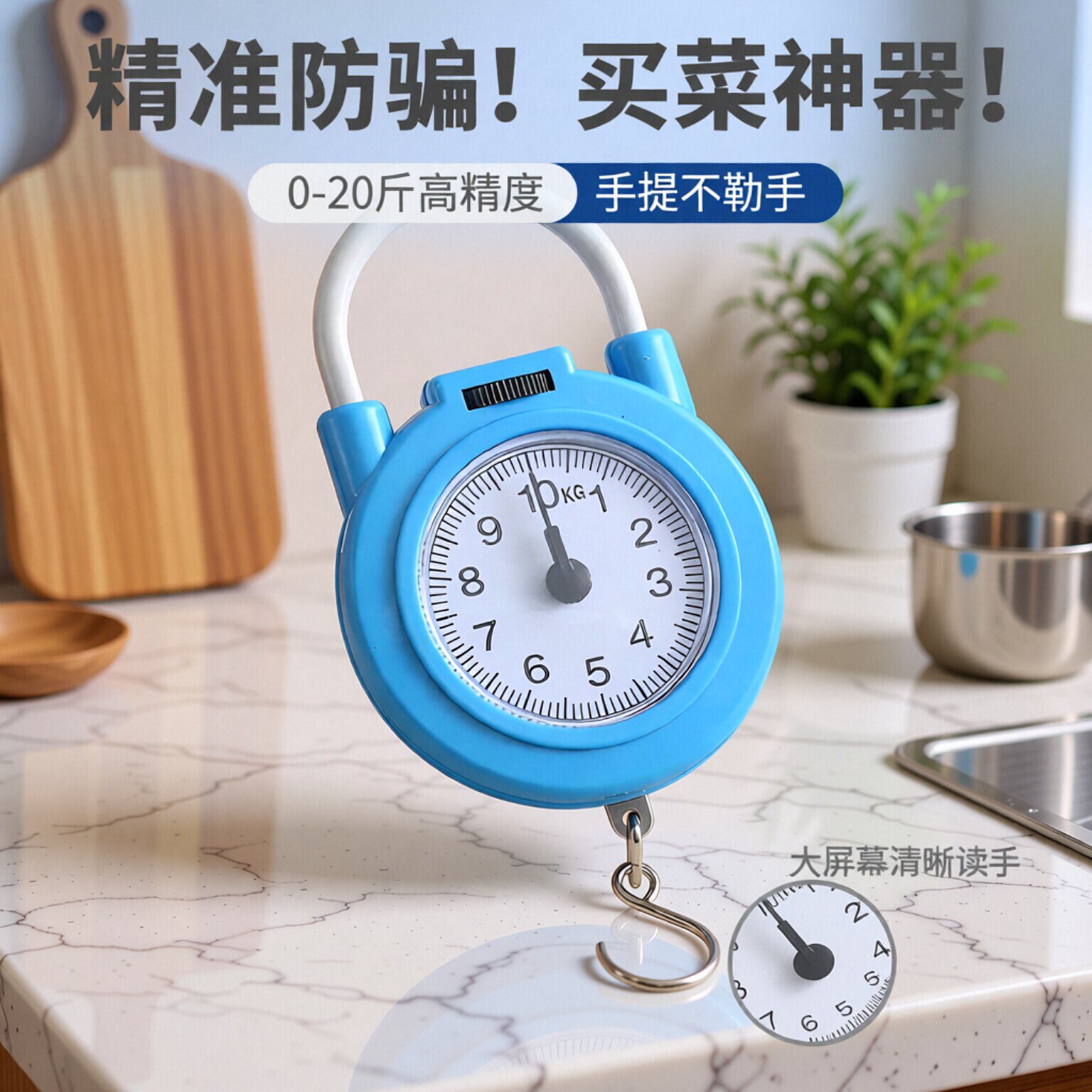精准迷你手提电子秤高精度小型便携式吊秤弹簧秤家用钩称随身小秤