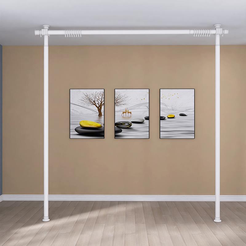 免打孔伸缩杆顶天立地杆支撑杆隔断杆落地窗帘支架杆子隔断帘架子