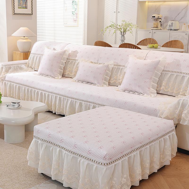 夏季凉豆豆沙发垫夏天新款皮木直排沙发凉席坐垫防滑全包脚踏套罩