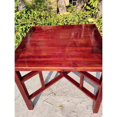 实木八仙桌正方形琥珀红折叠可拆卸老式拜拜桌供桌餐桌老杉木