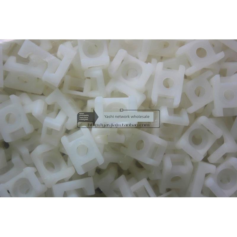 Stm-1S/Hc-1S马鞍形尼龙电缆扎带架线架螺丝孔架1000个