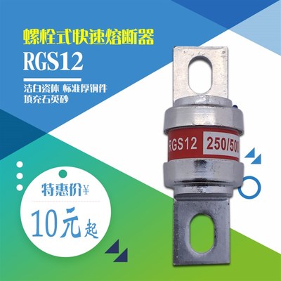 RGS12 快速熔断器 50A 63A 75A 80A 100A 125A 160A  250V 500V