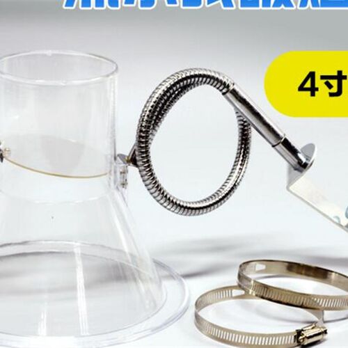 吸烟罩  流水线焊锡4寸配2个卡扣1.3米PVC软管 透明喇叭口排风罩.