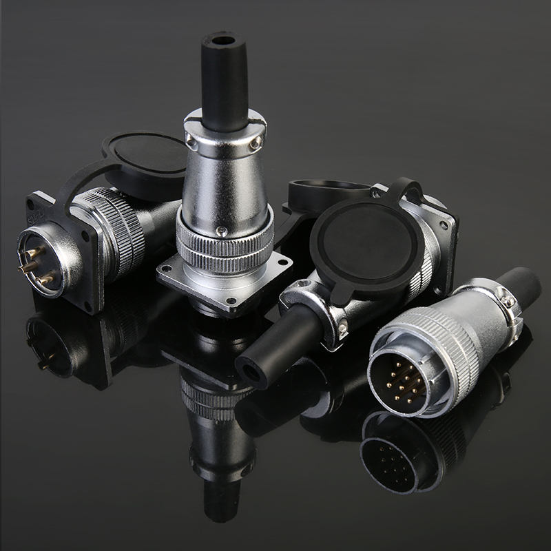 DS24航空插头插座工业连接器2芯3芯4芯5芯7芯9芯10芯公母插WS24