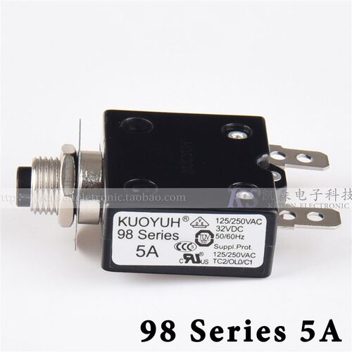 KUOYUH 98 Series 5A断路器过载保护器UPS电源家电设备3-40Amps选
