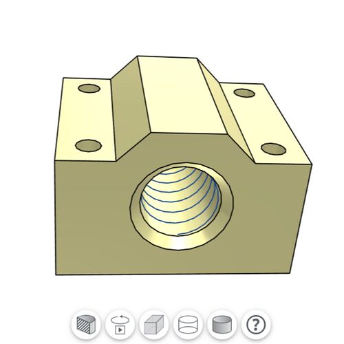 梯形丝杠用螺帽LJR71/72-D10/D12/D14/D16/D18/D20/D22/D25 右旋
