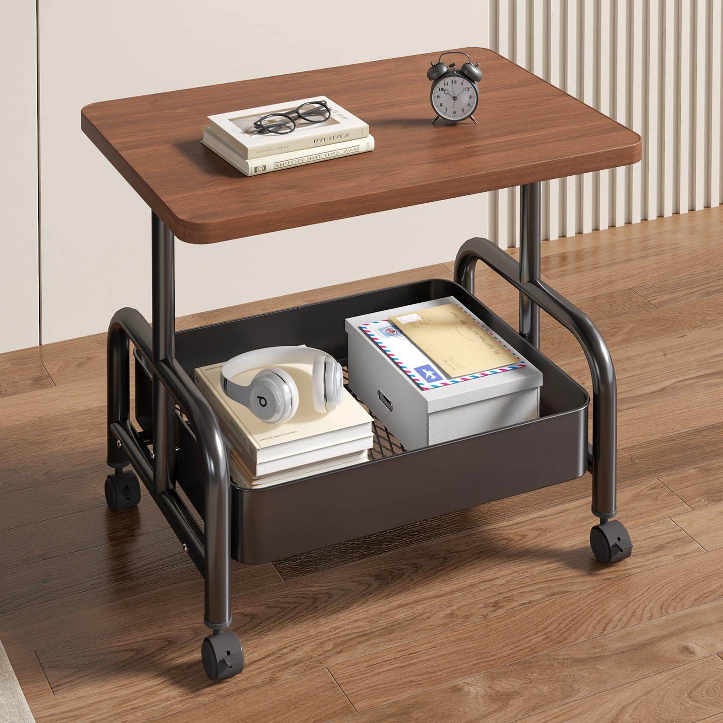 客厅沙发收纳可移动茶几小推车双层边几小桌子带轮茶桌卧室置物架,住宅家具,移动边几/推车,淘宝优惠券,粉丝福利购,淘宝优惠卷