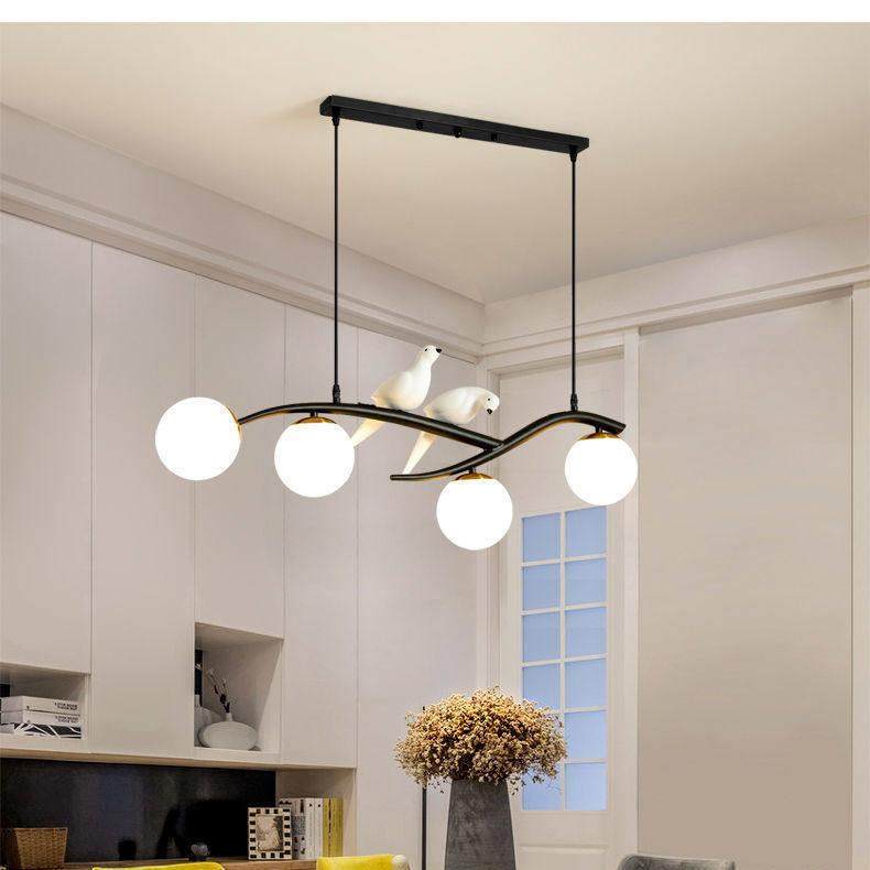 饭厅灯吊灯简约吧台灯长条一字极简个性创意轻奢创意灯家用厨房灯,家装灯饰光源,餐厅吊灯,淘宝优惠券,粉丝福利购,淘宝优惠卷