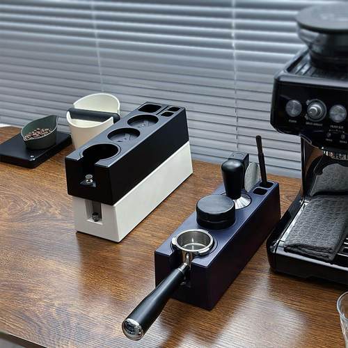 咖啡压粉收纳座通用款51/54/58mm手柄支架布粉器ABS套装收纳器具