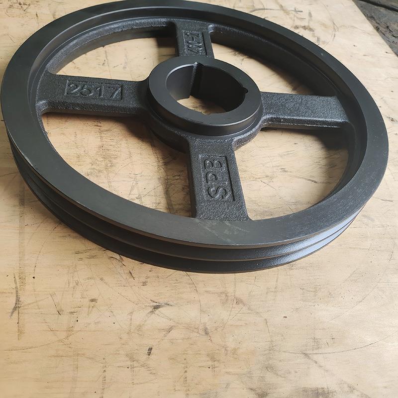 B型2槽欧标皮带轮 送带空压机发电机皮带轮离心机铸铁皮带轮