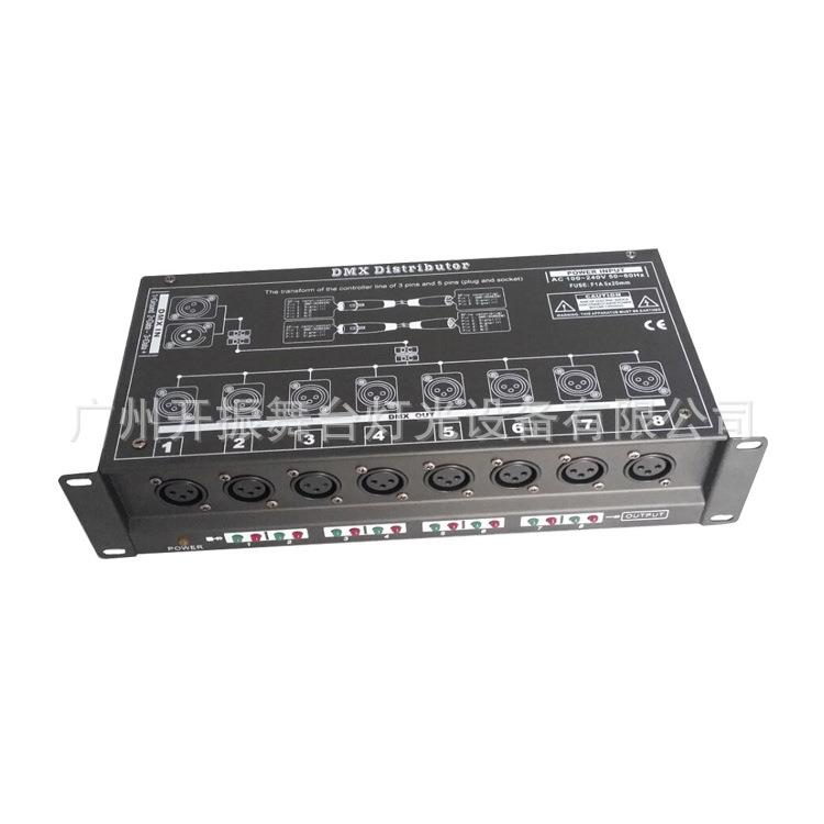 厂家 舞台灯光信号放大器 8路DMX512信号放大器舞台演出婚庆
