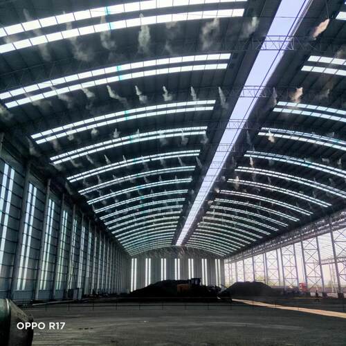 高档工地围挡喷淋 煤场沙石厂房喷淋道路围墙除尘自动定时喷雾机